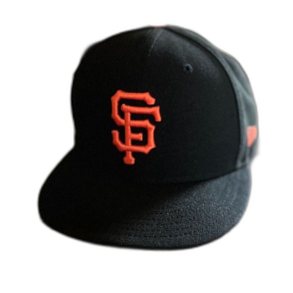New Era San Francisco Giants 59FIFTY Fitted Hat Black Orange Size 7 3/8